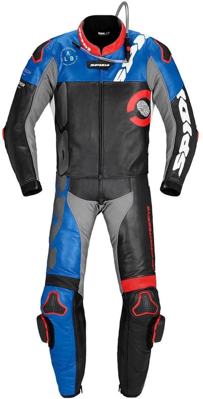 Spidi Dp-Progressive Touring 2-Delig Pak Zwart Rood Blauw - Racepak