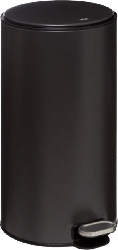 5Five Prullenbak/pedaalemmer Delta - antraciet - metaal - 30 liter - 39 x 33 x 62 cm - keuken