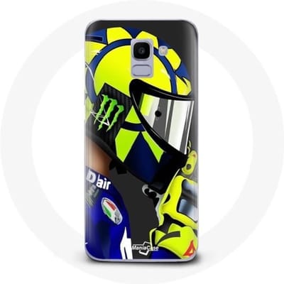 Coque pour Samsung Galaxy A8 2018 Valentino Rossi Pilote de vitesse champion du monde Motogp
