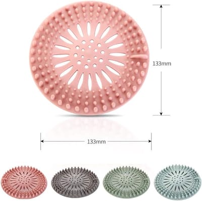 4 Pack Drain Hair Catcher - Siliconen Hair Stopper Bad Sink Filter - Douche Afvoerdeksel Filter Haarval - Haarvanger Plug Gat Gat Zeef Protector voor Badkamer en Keuken