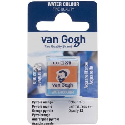 Peinture aquarelle van Gogh godet orange pyrrole 278 oranje