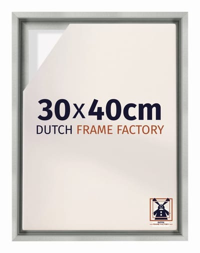 Baklijst 30x40 cm - Zilver Mat - Geschikt voor Canvasdoek - MDF Baklijst Lausanne
