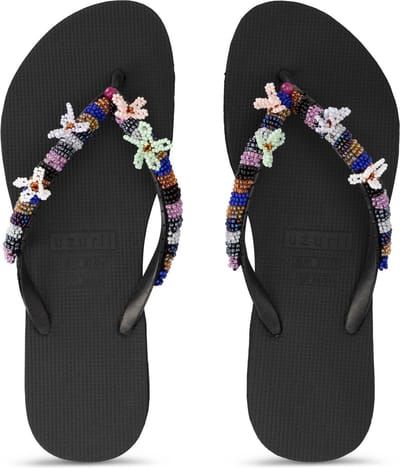 Uzurii | Teenslippers | Dames | Zwart | Maat 37/38