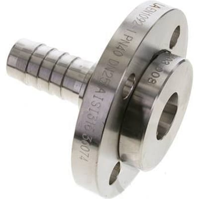 25x40 mm RVS 1.4401 Slangpilaar met Draaibare Flensverbinding PN 10/16/25/40 DIN EN 14423 / DIN 2826