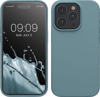 kwmobile Case voor iPhone 15 Pro - Slank TPU-Hoesje met Zachte Afwerking - In antieksteen