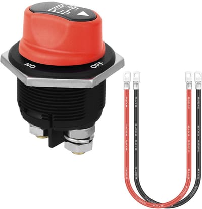 Accuschakelaar 200A 12V met Kabel voor Marine en Voertuigen