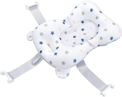 Babybadkussen Ademend - Drijvend Kussen - Snelle Afvoer - Badaccessoire - Perfect voor Pasgeborenen - Uniek Patroon - Badkussen