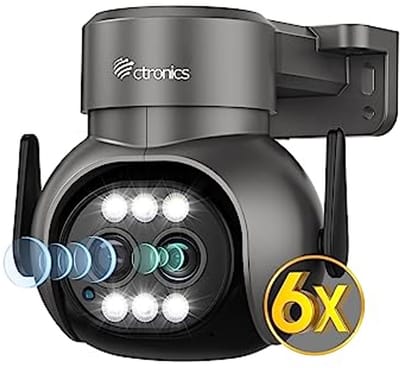 Hybride Zoom Bewakingscamera voor Buiten - Wifi, PTZ IP-camera met Nachtzicht en 2-weg Audio