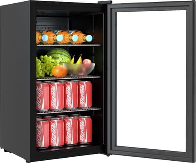 Combisteel Drankenkoeling - 80L - Zwart - +3°C/+10°C - 474x440x840mm - Horeca Koelkast