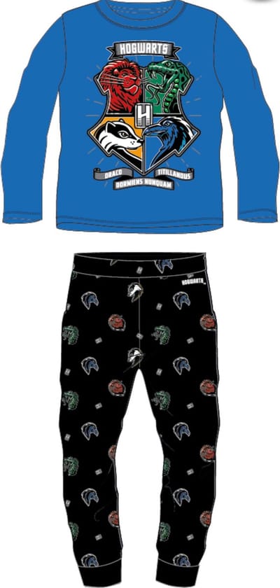 Harry Potter Pyjamaset Katoen Blauw Maat 104