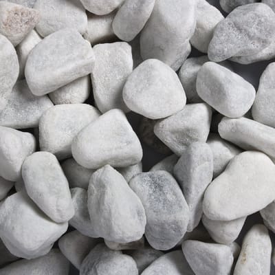 Aqua Della - Aquariumbodembedekking - Vissen - Aquariumgrind Carrara White 12-16 Mm - 2kg - 1st