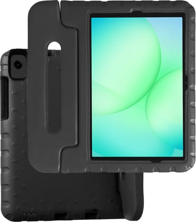Hoesje Geschikt voor Samsung Galaxy Tab A11 Plus / A9 Plus - Kinderhoes Shockproof Bumper - Kidsproof Case - Tablet Hoes - Kinder Hoes Cover - Zwart