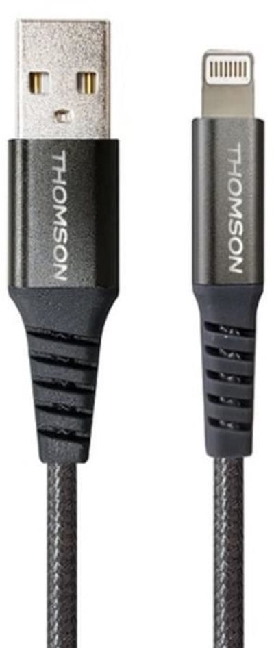 THOMSON USB-A naar Lightning 3A kabel - Snel opladen en datatransfer - Lengte 1,5m