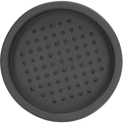 Tapis de tasse à café rond en silicone, doux et résistant à la chaleur, portable, pour la maison, noir