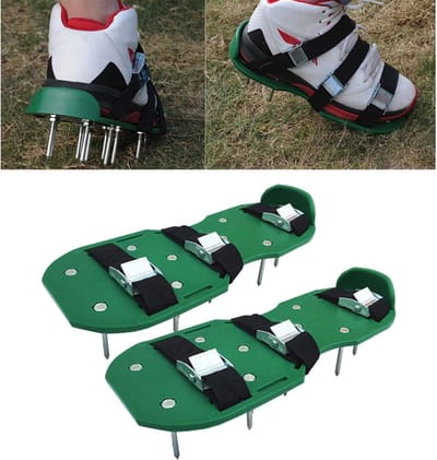 Gazon Beluchter Sandalen - gazonbeluchtingsschoenen - gegarandeerd slipvrij-altijd - de beste kwaliteit-geoptimaliseerde gazonbeluchterschoenen - Tuin Nagel Schoenen