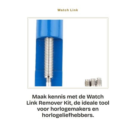 Dailygoods- Horlogeband Verstelbare Tool - Horlogeband Inkorter - Horlogeband Verwijderaar - Horloges voor Mannen - 3 Ponspennen - Eenvoudig Aanpassen - Horloge Tool