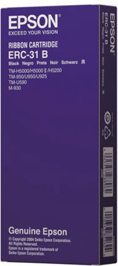 Epson Ribbon Cartridge TM-H5000/II, -U930/II, -U950/925, -U590, black (ERC31B)