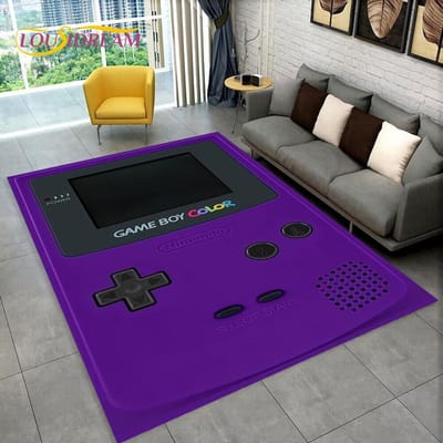 Retro Game Console Game Boy GBA Vloerkleed, Tapijt voor Woonkamer, Kinderkamer, Bank, Deurmat Decor, Antislip Vloermat 40x60cm(15x23in)