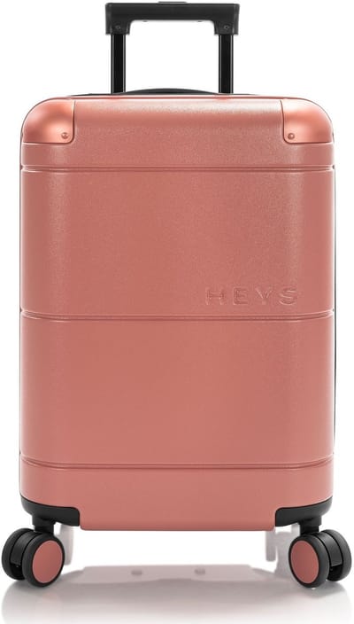 Heys Zen 4 wielen Cabinewagen S 54 cm met uitbreidingsplooi - Harde bagage - TSA slot - coral