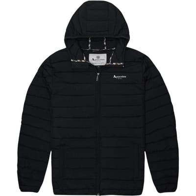 Aquascutum Heren Actief jack met capuchon (Zwart)