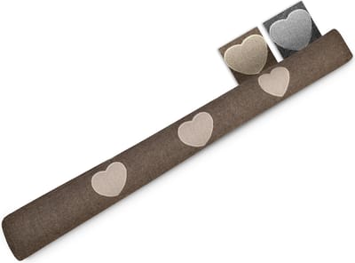 Beautissu Tochtstopper Deur Tuuli HR - 8 x 100 cm – Tochthond Bruin – Tochtkussen voor Deur en Ramen - Tochtrol
