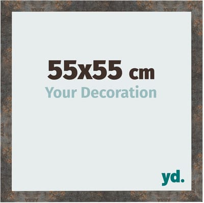 Your Decoration - Fotolijst 55x55 cm - MDF - Geoxideerd Metaal - Bologna