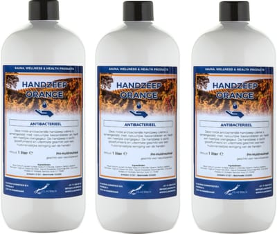 Handzeep Orange 1 liter - set van 3 stuks