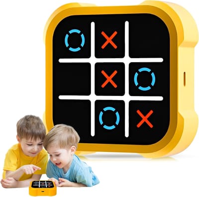 Boter-kaas-en-eieren schroefspel, slim spel, draagbare spelconsole, elektronische transformeerbare speler, draagbaar schaakpuzzelspeelgoed voor kinderen en volwassenen, oplaadbaar