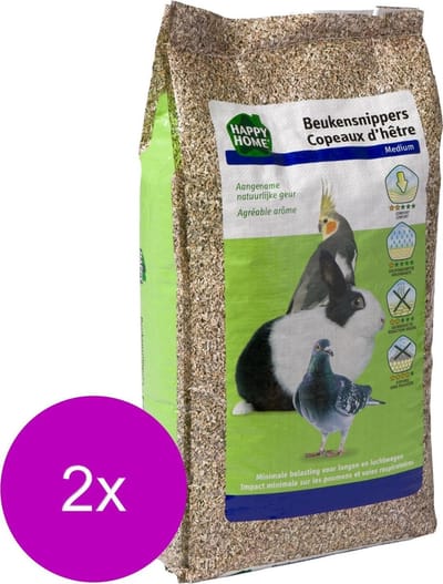 Happy Home Beukensnippers Medium 6 Mm - Bodembedekking - 2 x 50 l