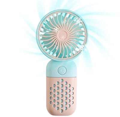longziming -Tragbare Handventilator - Draagbare Mini Ventilator - Persoonlijke Koeler - Drie Snelheidsstanden - ABS En Siliconen - Lichtgewicht Ergonomisch Ontwerp - Ideaal Voor Reizen En Camping - 1 Stuk