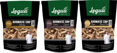 Legua Rooksnippers Trio – Whisky, Cognac & Beuken | Duurzaam Rookhout | 3 x 700gram