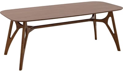 Goossens Trani Eettafel - Hout - 200 x 75 x 90 cm - Rechthoek - noten