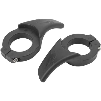 1 Paar Stuur Duimsteun Slijtvast Duimkracht Grip Fiets Stuuruiteinden voor Mountainbikes Zwart zwart