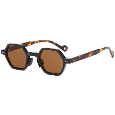 Designer Kleine Vierkante Zonnebril Vrouw Vintage Vintage Punk Zonnebrilmontuur Vrouwelijk Stijlvol Luxe Veelhoek Bril only 1pcs sunglasses