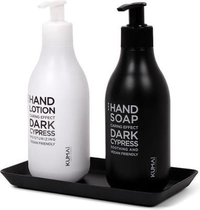 KUMAI Dark Cypress Vegan Giftbox - Handlotion - Handzeep - Inclusief Tray