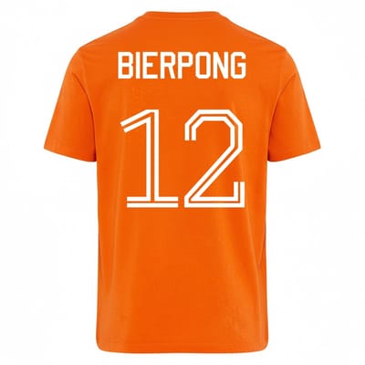 Oranje WK-EK T-shirt Jeremie Bierpong XS