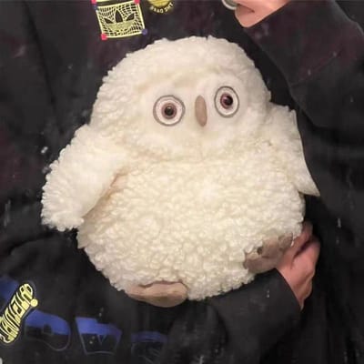 20Leuke Pluche Uil Peluche Speelgoed Cartoon Pluizig Dier Uil Kussen Gevuld Zacht Pluche Kussen Huisdecoratie Cadeau Voor Kinderen 20cm beige
