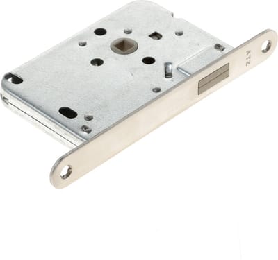 Loopslot met magnetische schoot, rvs voorplaat, doornmaat 50mm, exclusief sluitkom/sluitplaat