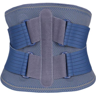 Rugbrace voor Vrouwen Mannen Onderrugpijnverlichting, Verstelbare Rugsteungordel, Lendensteungordel voor Scoliose Rugpijn M gray
