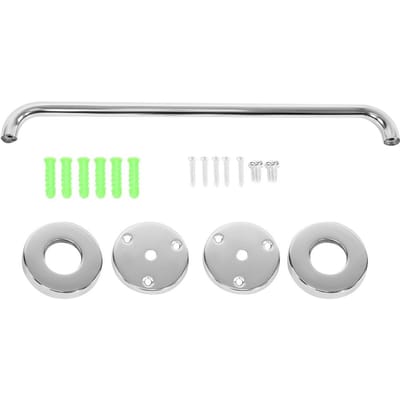 Barre d'appui de sécurité en acier inoxydable épaissi de 60 cm pour baignoire de salle de bain, douche, toilettes blanc