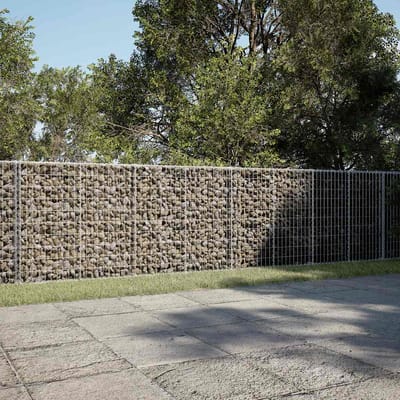 vidaXL - Schanskorf - 800x50x100 - cm - gegalvaniseerd - ijzer - zilverkleurig