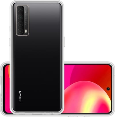 Hoesje - Geschikt voor Huawei P smart 2021 - Sterk & Shockproof - Hoes Cover - Siliconen Case - Transparant