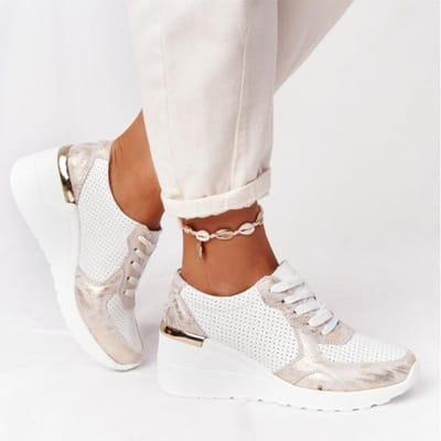 Mode Schoenen Dames Gevulkaniseerde Schoenen Wedge Sneakers Dames Sportschoenen Dames Ademende Casual Platform Dames Sneakers 38 brown