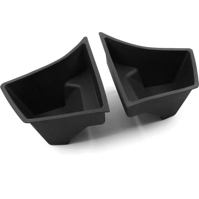 2 stuks opbergbox voor de achterkant van de kofferbak, kofferbakorganizer, opbergvakken met vervangende afdekking voor Tesla without cover zwart
