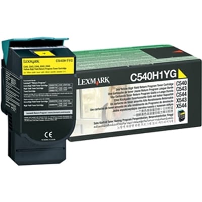Lexmark C540H1YG toner cartridge geel hoge capaciteit (origineel)