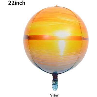 22-Inch Planeet Ballon 4D Bal Ruimte Heelal Thema Zonnestelsel Planeet Serie Aluminium Film Decoratie Scène 4D View Balloon