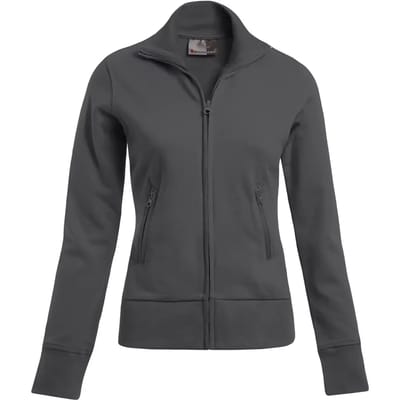 Dames sweatshirt met hoge kraag en rits Promodoro