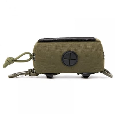 Dailygoods- Hondenafvalzakdispenser - Waterdicht - Karabijnhaak - Voor 2 Rollen - Molle Bevestiging - 1000D Polyester - Eenvoudige Extractie - Hondentas