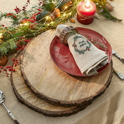 LOBERON Placemat set van 2 Danice bruin
