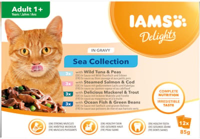 IAMS Delights Sea Collection - 2 x 12 x 85 gr - Voordeelverpakking